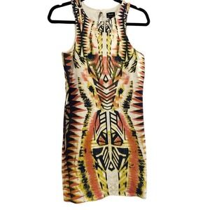BARDOT Revolve Aztec Tribal Unique Print Sleeveless Mini Dress - Sz 6/Small